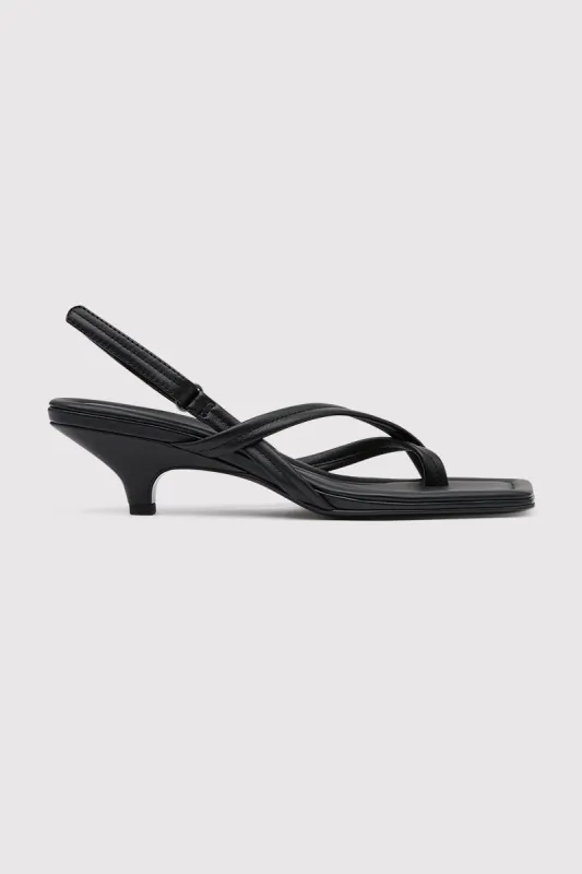 Cross Detail Heel - Black sold by St. Agni