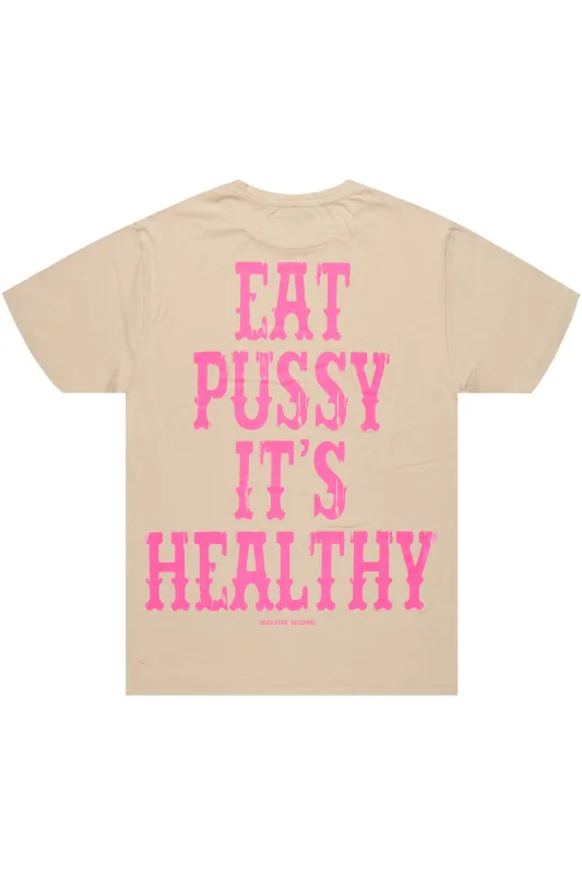 Posse Vintage Sand/Neon Pink Graphic T-Shirt sold by Rockstar Original