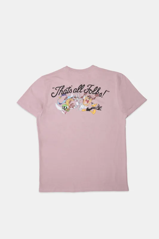 Looney Tunes That's All Folks Graphic Tee sold by Bluenotes