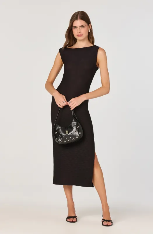 Off Shoulder Ribbed Knit Dress sold by Astr
