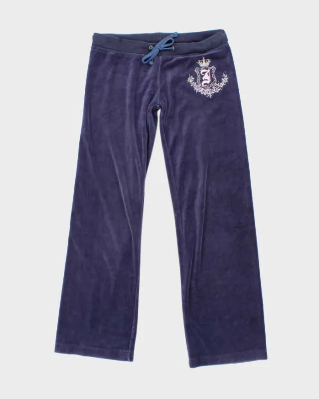 Vintage Y2K Juicy Couture Embroidered Flared Tracksuit Bottoms - W28 L29 sold by Rokit
