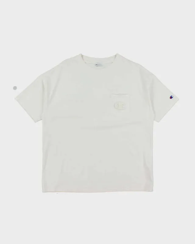 Vintage Champion Heavyweight Pocket T-Shirt - M sold by Rokit