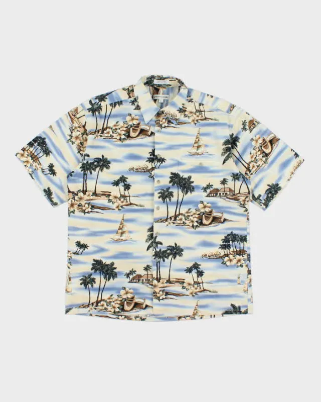 Vintage 90's Pierre Cardin All Over Print Hawaiian Shirt - L sold by Rokit