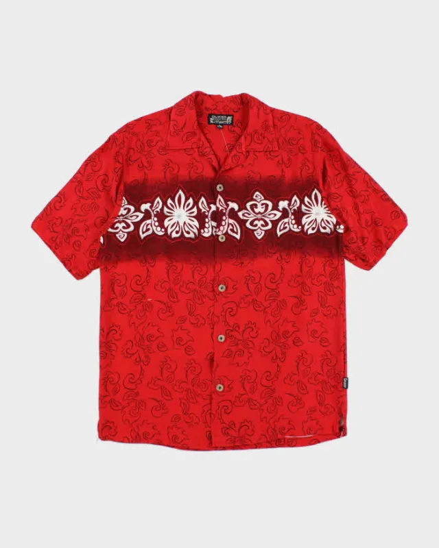 Vintage Y2K Guess Tribal Print Oversized Hawaiian Shirt - M sold by Rokit