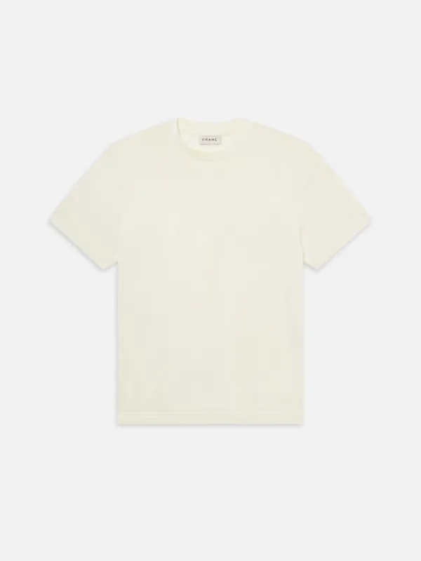 Light Cotton Tee -- Off White sold by Frame Denim