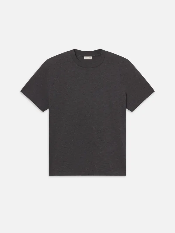 Light Cotton Tee -- Grey Melange sold by Frame Denim