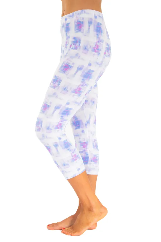 Blue & Pink Colored - Capris sold by Just Cozy