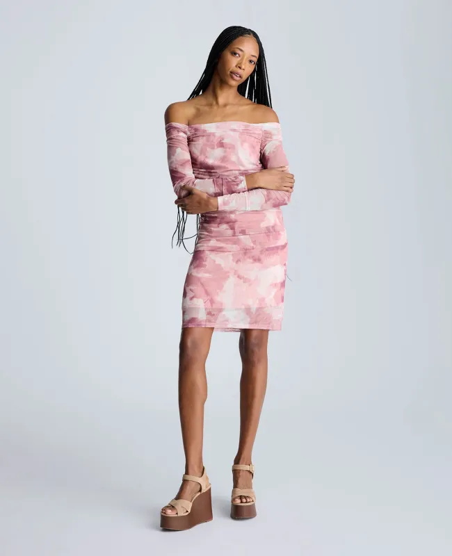 Rose Rouched Mini Dress sold by Kenneth Cole