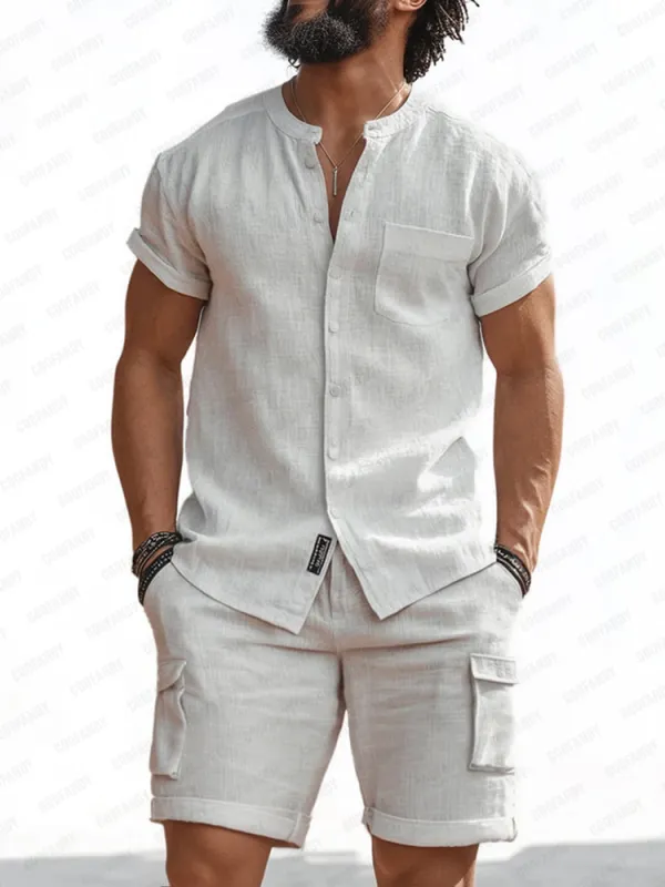Versatile Style 100% Cotton Shirt Set sold by Coofandy