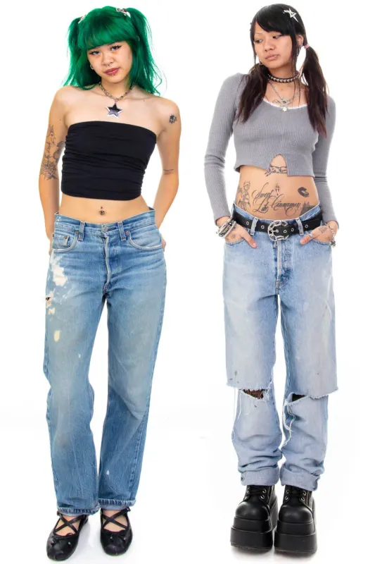 Vintage Classics - Distressed Jeans sold by Tunnel Vision