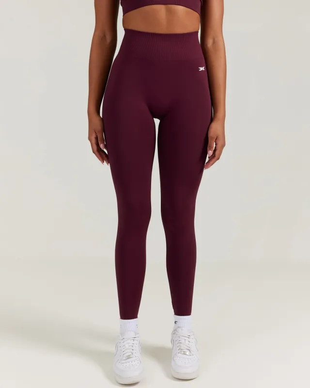 Elite Seamless Leggings - Cherry Cola sold by Elite Eleven