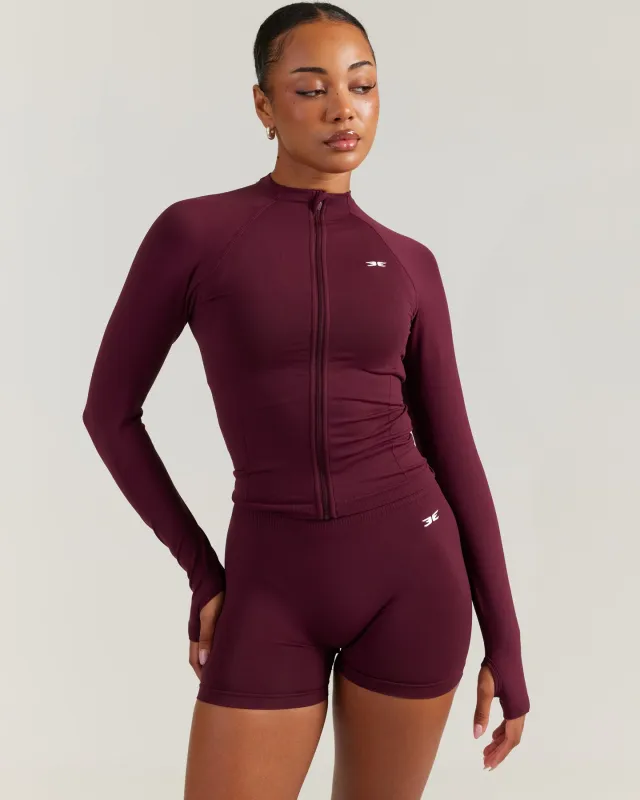 Elite Seamless Jacket - Cherry Cola sold by Elite Eleven