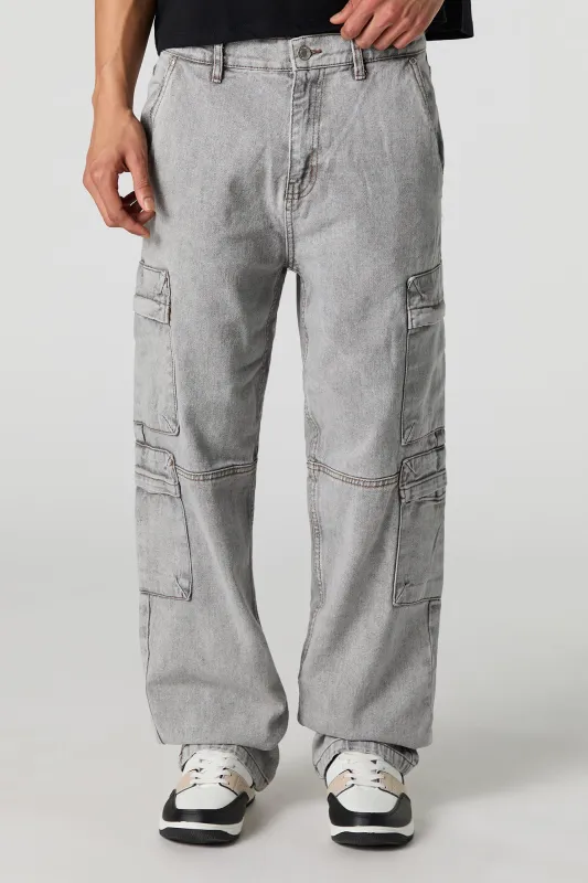 Baggy Wide Leg Cargo Jean sold by Urban Planet