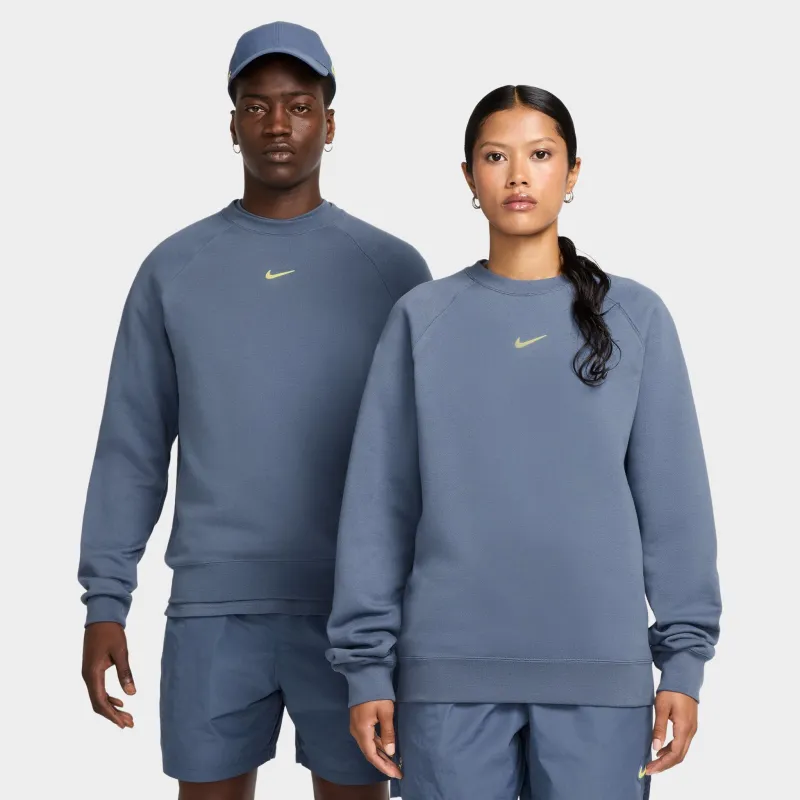 Nike NOCTA NRG CS Fleece Crewneck Diffused Blue / Citron Tint sold by JD Sports