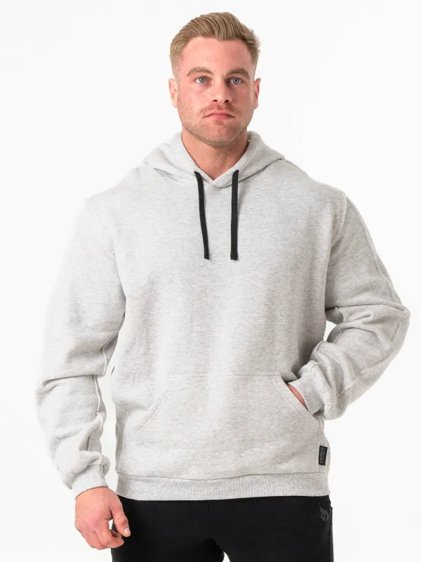 Force Hoodie - Chalk Grey Marl sold by Ryderwear
