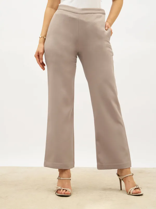 Lupin Formal Side Zip Pant-Greige sold by Salt Attire