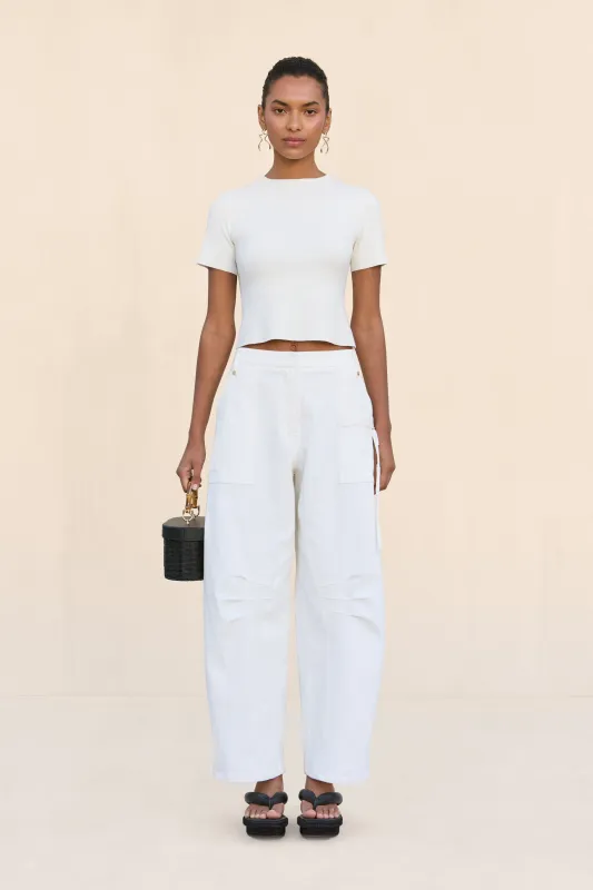 EWA PANT - OFF WHITE sold by Cult Gaia