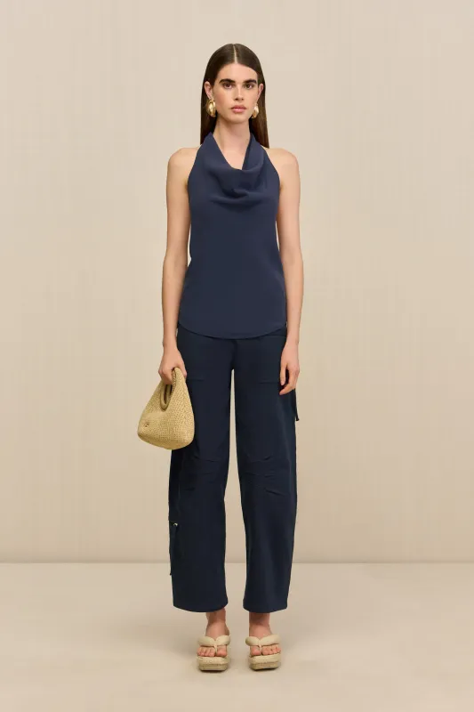 EWA PANT - DEEP LAKE sold by Cult Gaia