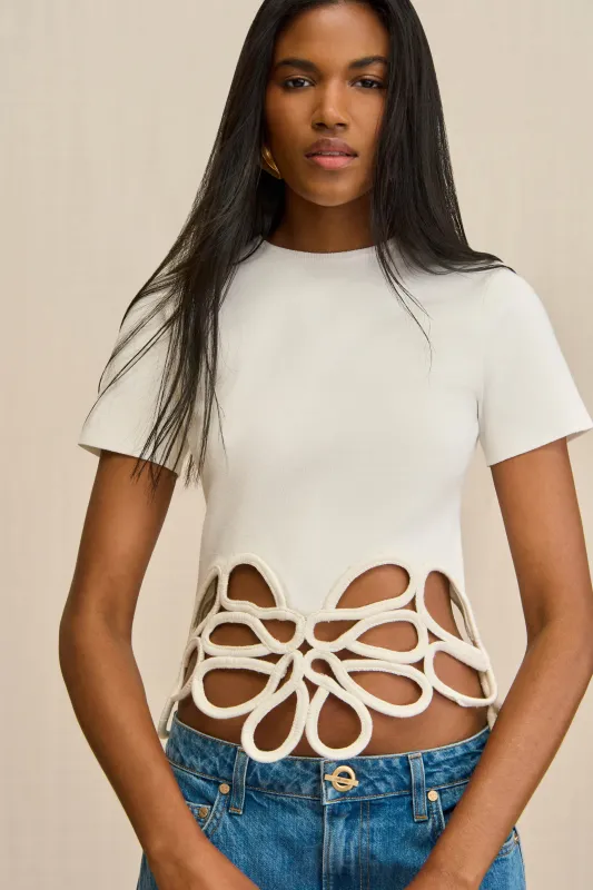 ERES KNIT TOP - OFF WHITE sold by Cult Gaia