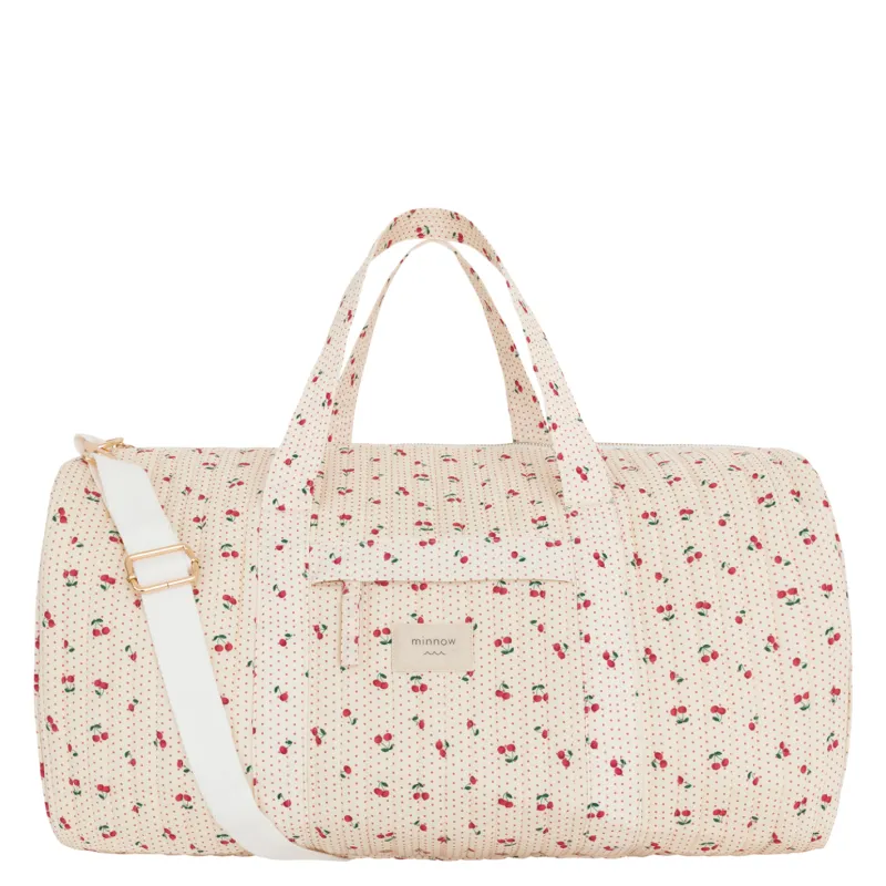 summer cherries weekender bag sold by minnow