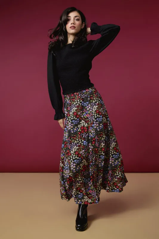 Ada 90's Floral Midi Skirt sold by Princess Highway