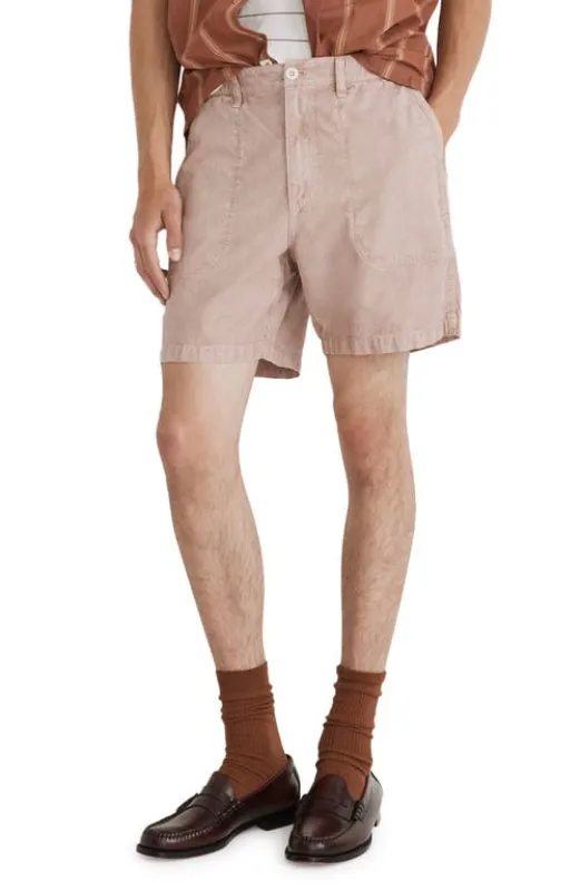 Madewell Sun Faded Chino Shorts in Vintage Petal at Nordstrom, Size Small sold by Nordstrom