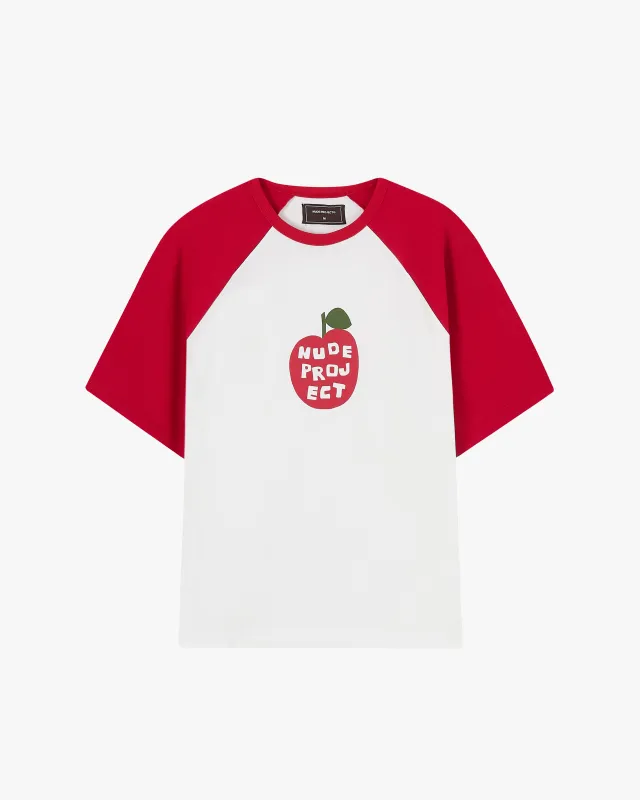 Apple Crew Raglan Tee sold by Nude Project