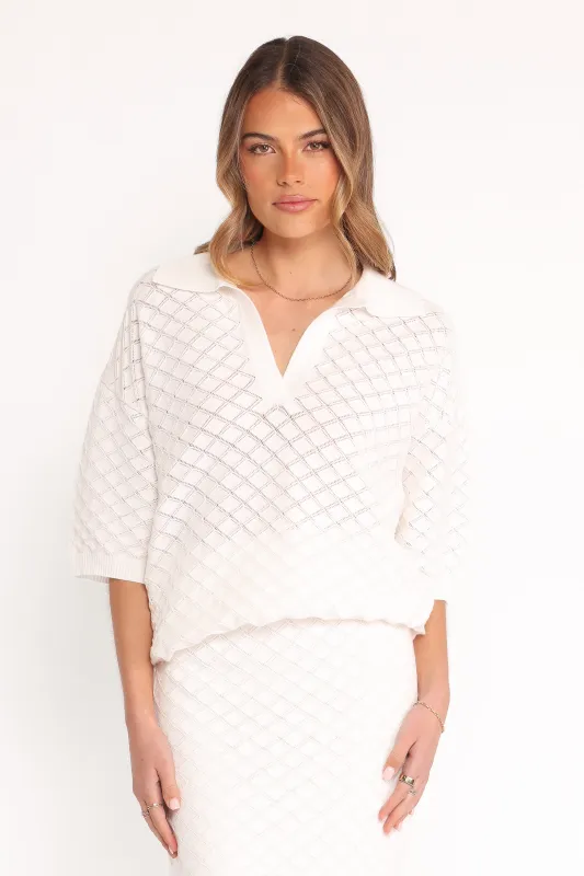 Meera Top - White sold by Petal & Pup