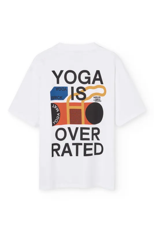 Yoga Is Overrated T-Shirt White sold by Ivalo.com