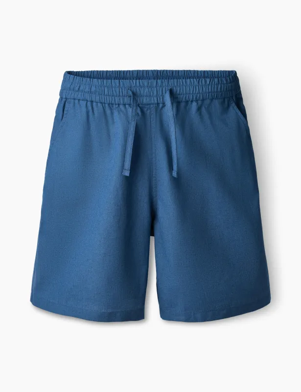 SERENE LINEN SHORTS - BLUE sold by Foret