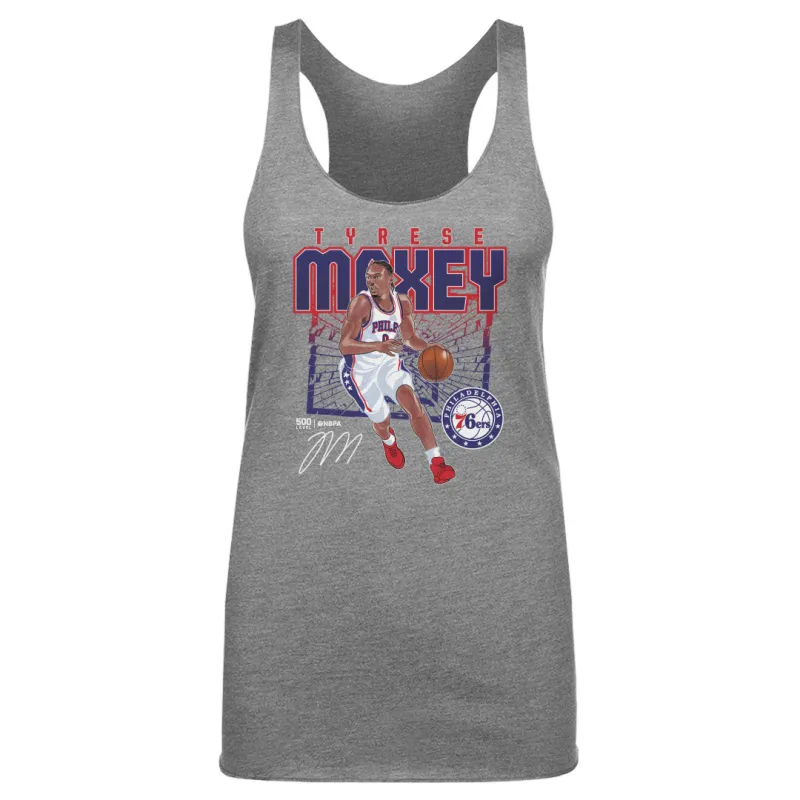 Tyrese Maxey Philadelphia 76ers Shattered WHT sold by 500 Level