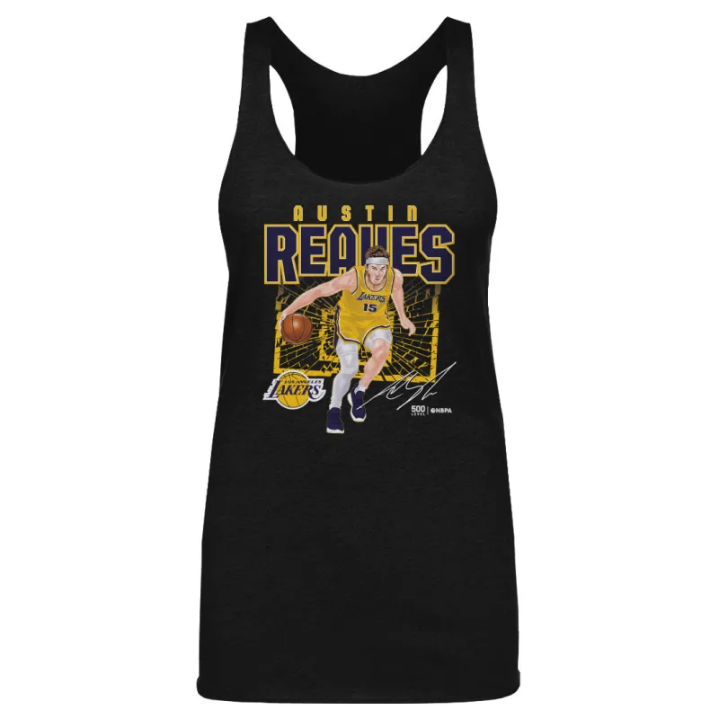 Austin Reaves Los Angeles Lakers Shattered WHT sold by 500 Level