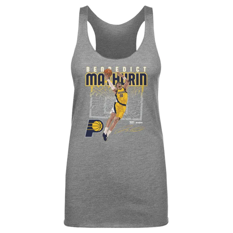 Bennedict Mathurin Indiana Pacers Shattered WHT sold by 500 Level