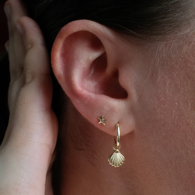PETITE STARFISH STUDS sold by FYB JEWELRY