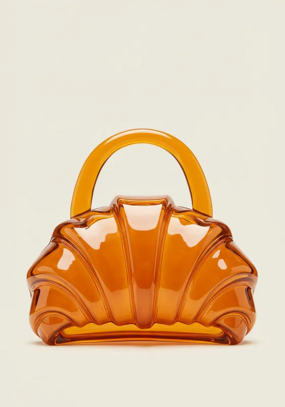 Shelly Amber Acrylic Top Handle Bag sold by JW PEI