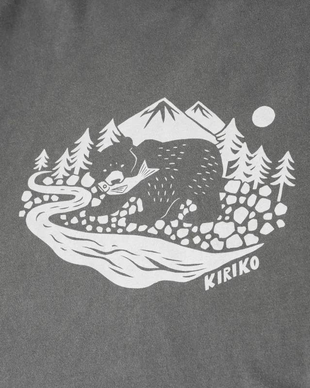 Kiriko Original Tee,  6oz Cotton, Kuma, Grey sold by Kiriko