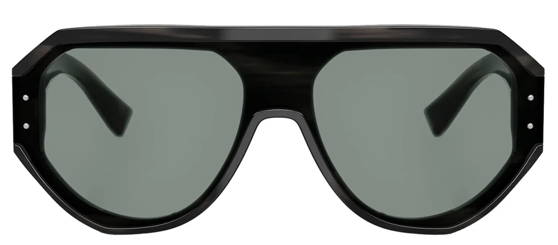 DOLCE & GABBANA DG 4481 3440/1 Pilot Striped Grey Acetate Sunglasses with Grey Lens sold by Gaffos