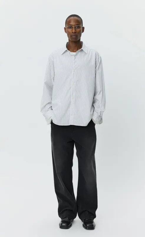 Generous Shirt - White Archive Stripe sold by mfpen Mens