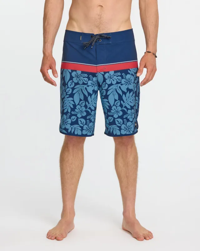 Quiksilver Surfsilk Hawaii Scallop 19" Boardshorts - Estate Blue sold by Sun Diego Boardshops