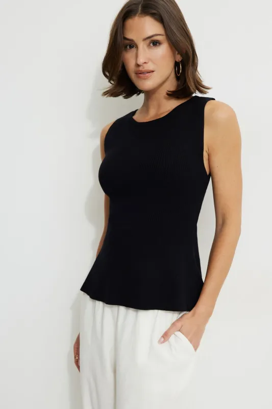 Open Back Knit Tank Top sold by Dynamite