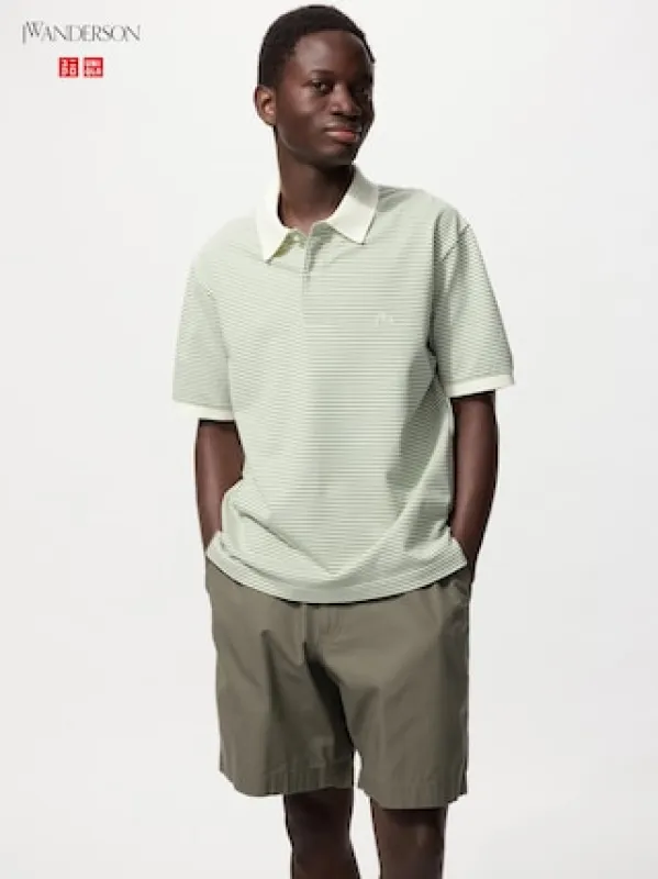 DRY Pique Polo Shirt | Striped | Green | XL | UNIQLO US sold by Uniqlo