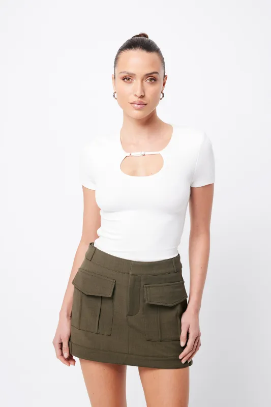 Low Profile Mini Skirt sold by Mossman