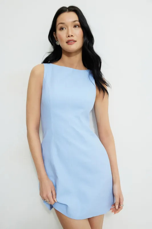 Audrie Linen Mini Dress sold by Dynamite