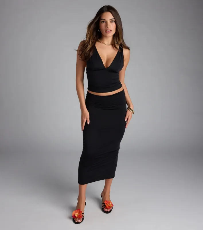 Serenade Me Bodycon Midi Skirt sold by Windsor