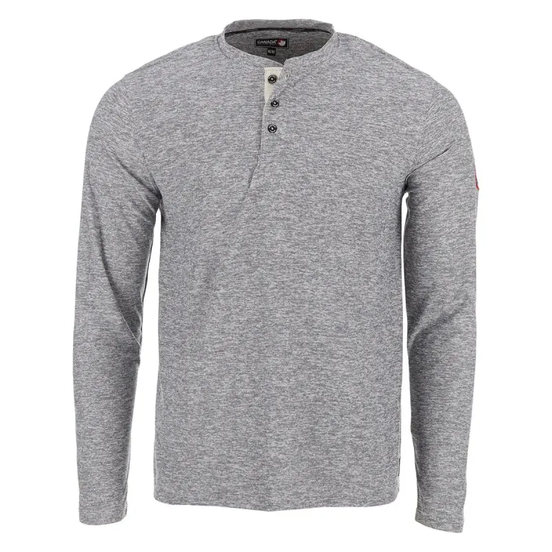 Canada Weather Gear Men's Long Sleeve Two Tone Supreme Soft Henley sold by Zulily