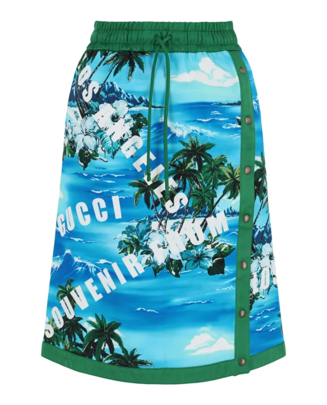 Gucci Hawaiian Printed Knee-Length Skirt sold by Zulily
