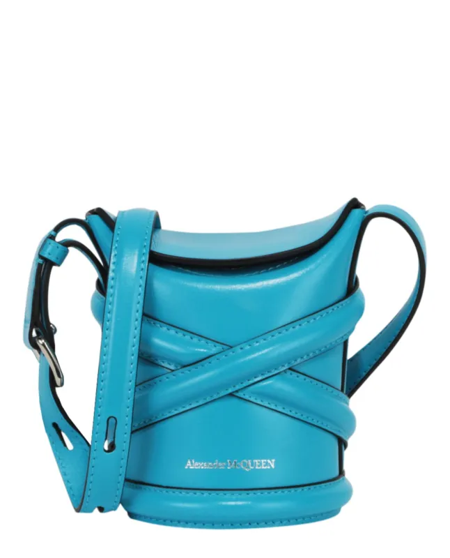 Alexander McQueen Mini Curve Leather Bucket Bag sold by Zulily