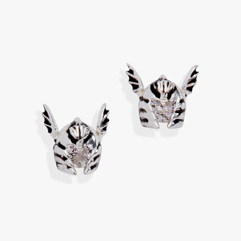 HOUSE OF THE DRAGON™ Dameon Targaryen Helmet Stud Earrings sold by Alex and Ani