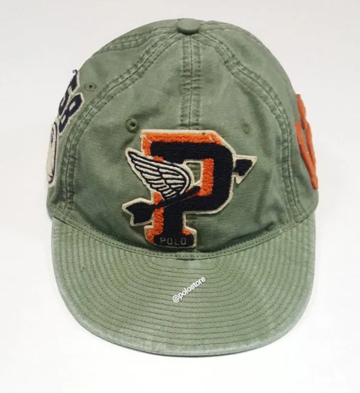 Nwt Polo Ralph Lauren Olive 'P'  Patch Cotton Hat sold by Unique Style BK