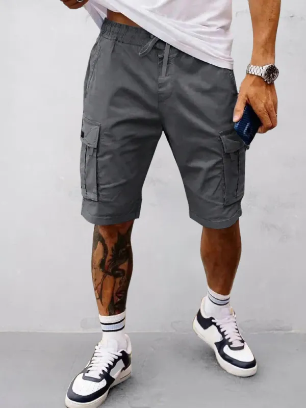 Relaxed Fit Utility Cargo Shorts sold by Coofandy
